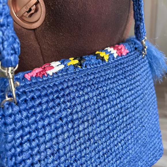 Crochet sling bag with fringes (envelope bag) - Picture 5 of 6